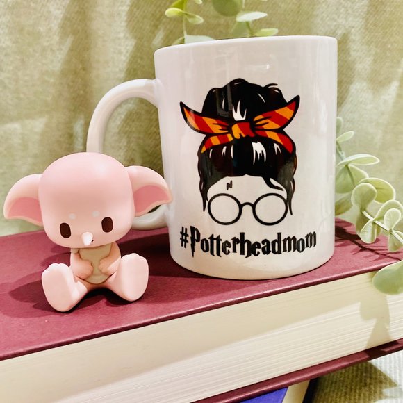 PotterheadMom Hashtag - Gryffindor Headband - 11 oz White Ceramic Mug - Picture 3 of 6